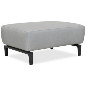 Paxten 35" Leather Ottoman, Created for Macy's