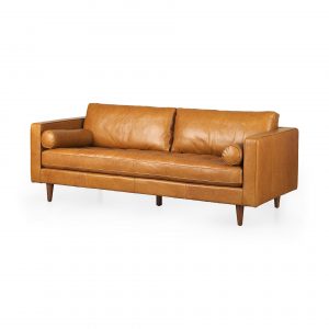 Svend 88.0L x 38.0W x 34.0H Leather Sofa