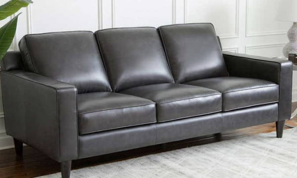 rayen leather sofa by abbyson