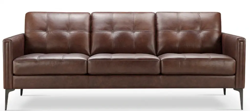 torrington leather sofa by abbyson