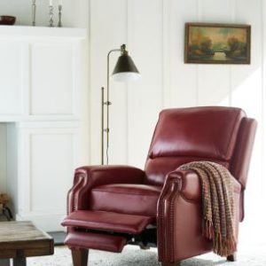 Arianlee 31.5 Leather Push Back Recliner