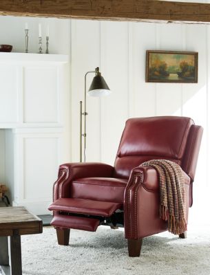 Arianlee 31.5 Leather Push Back Recliner