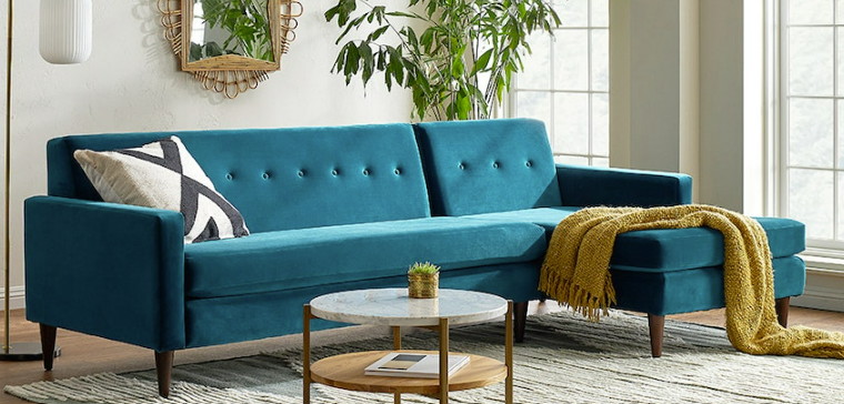 joybird-velvelt-sofa
