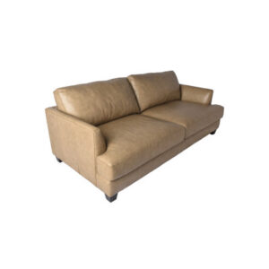 40'' Genuine Leather Square Arm Sofa