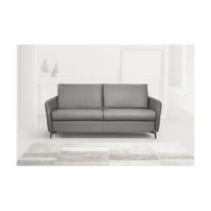 72.9" Genuine Leather Round Arm Sofa Bed
