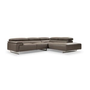 Alysan 110" Wide Genuine Leather Corner Sectional