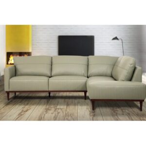 Ashleigh 103" Wide Genuine Leather Right Hand Facing Sofa & Chaise