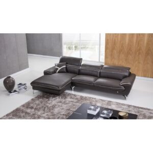 Bahamas 117" Wide Genuine Leather Modular Sofa & Chaise