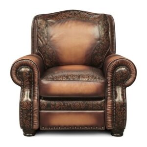 Balmoral 54'' Wide Genuine Leather Manual Club Recliner