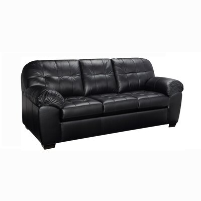 Bellamy 88.5" Genuine Leather Pillow Top Arm Sofa
