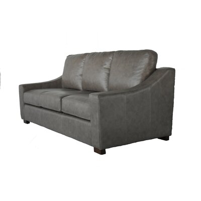 Ciqala 83.5'' Genuine Leather Square Arm Sofa