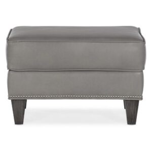 Davidson 25" Wide Genuine Leather Rectangle Standard Ottoman