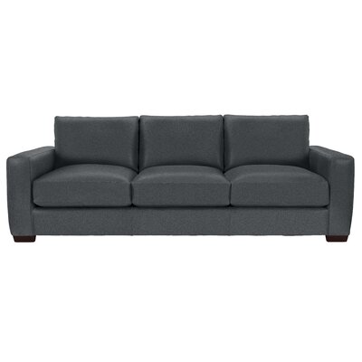 Dawkins 94'' Genuine Leather Square Arm Sofa