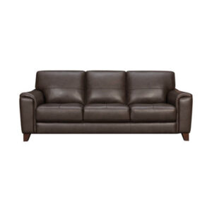 Dinese 87.75" Genuine Leather Square Arm Sofa