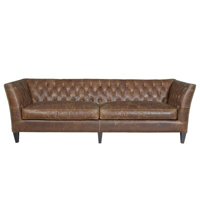 Fairbanks 98" Leather Flared Arm Sofa