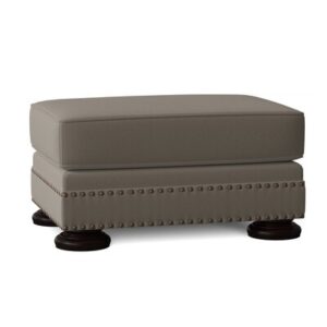 Foster 32" Genuine Leather Rectangle Standard Ottoman