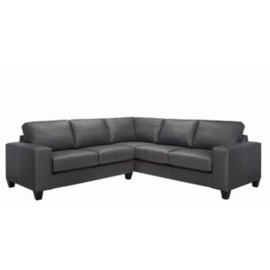 Gilford 95" Wide Genuine Leather Symmetrical Corner Sectional