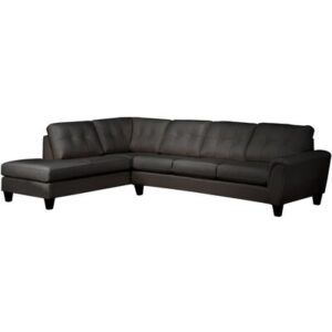 Haussman 124" Wide Genuine Leather Sofa & Chaise