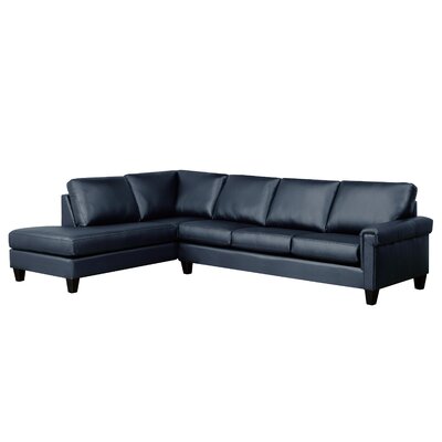 Honcut 121" Wide Genuine Leather Sofa & Chaise