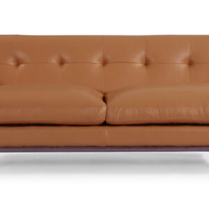 Jackie 78" Leather Sofa, Saddle