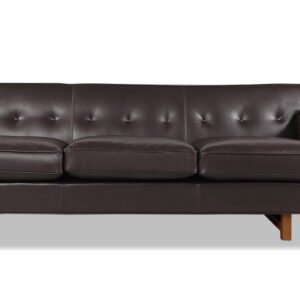Kennedy 86" Leather Sofa, Brown