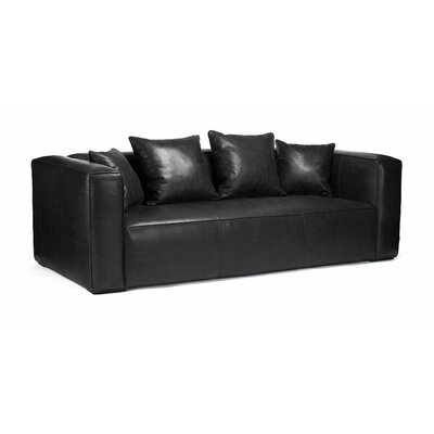 Linkwood 90" Genuine Leather Square Arm Sofa