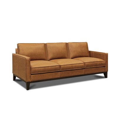 Lowden 85" Genuine Leather Square Arm Sofa