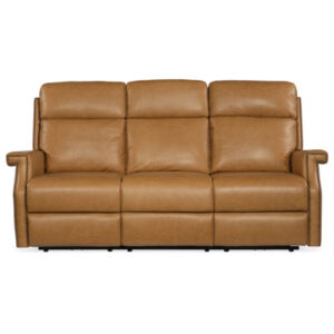 MS Vaughn 67.5'' Genuine Leather Rolled Arm Sofa
