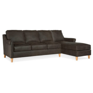 Madison Sectional (Leather, Cone Legs)