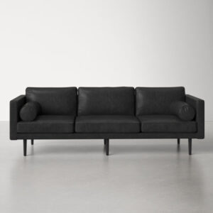 Motto 81.1" Genuine Leather Square Arm Sofa