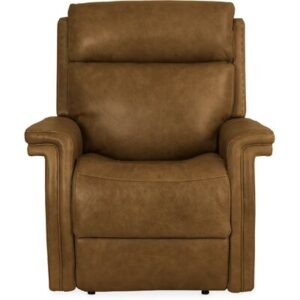 Poise 37" Wide Genuine Leather Power Club Recliner