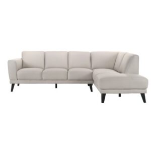 Rella 103" Wide Genuine Leather Sofa & Chaise