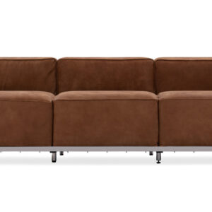 Roche 89" Leather Sofa, Cognac