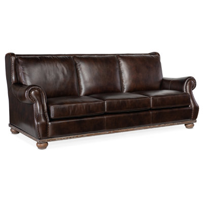 SS 96.5" Genuine Leather Sofa