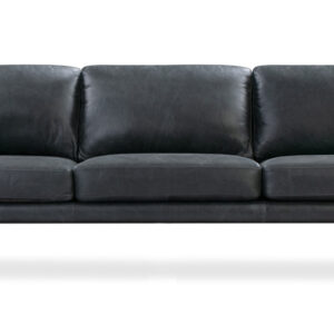 Spectre 81" Leather Sofa, Milano Black