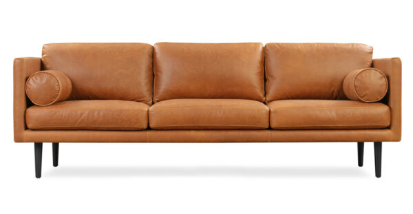 Spectre 81" Leather Sofa, Milano Russet
