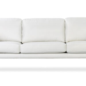 Spectre 81" Leather Sofa, Verona White