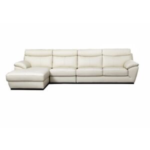 Swindlehurst 110" Wide Genuine Leather Right Hand Facing Sofa & Chaise