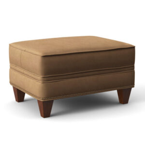 Taraval 28.5" Genuine Leather Rectangle Standard Ottoman