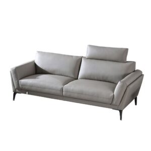 Tasherau 74" Genuine Leather Flared Arm Sofa