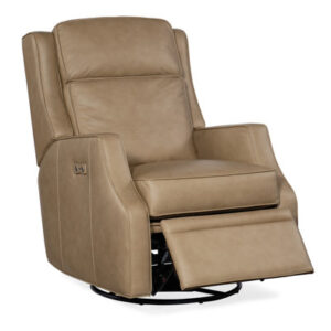 Tricia 30.5" Wide Genuine Leather Power Standard Recliner