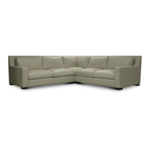 121.5" Wide Genuine Leather Right Hand Facing Corner Sectional
