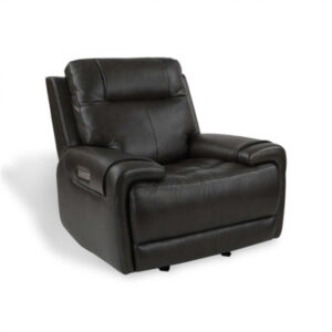 Cho 41.5" Wide Genuine Leather Manual Standard Recliner