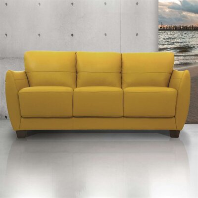 Sofa, Mustard Leather