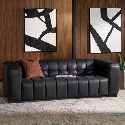 94" Genuine Leather Sofa