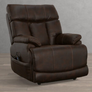Sidings 35" Wide Leather Match Power Standard Recliner