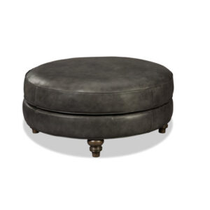 Vefa Leather Ottoman