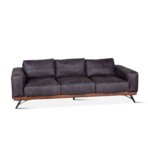 Darbonne 95" Genuine Leather Square Arm Sofa