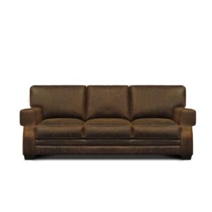 Linville 90" Genuine Leather Square Arm Sofa