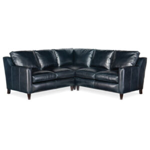Melville Sectional (Leather, Tapered Legs)